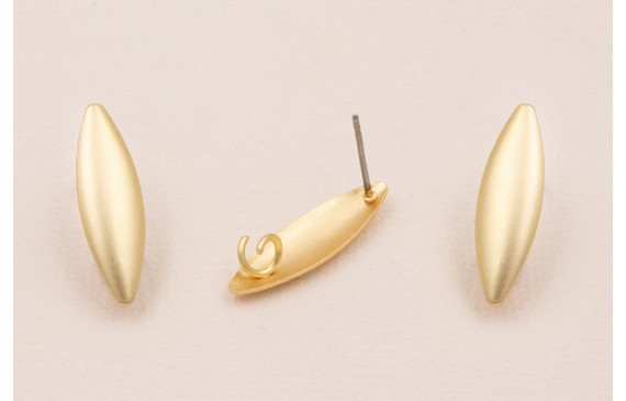 Perno Ovalo concavo 20*5mm Oro Mate Perno Ovalo concavo 20*5mm Oro Mate