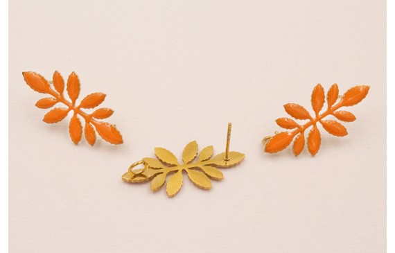 Perno 30*12 Pétalos esmaltados color Nectarina