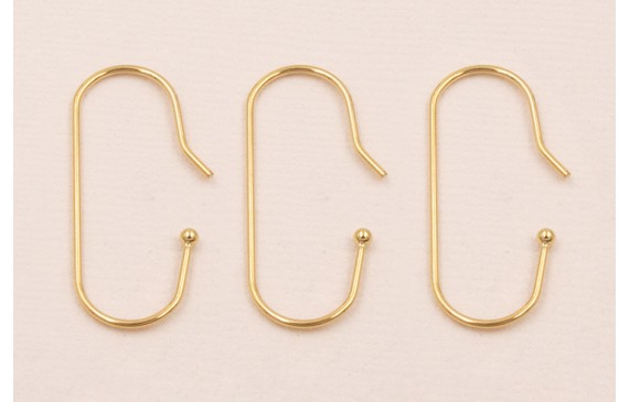 Gancho Semicerrado S.Steel 316L 32*12*1 Dorado