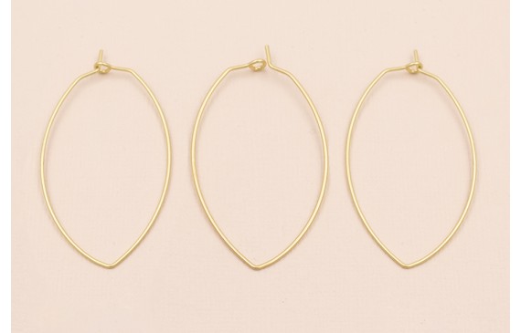 Aro Ovalado 50*28mm Oro Mate