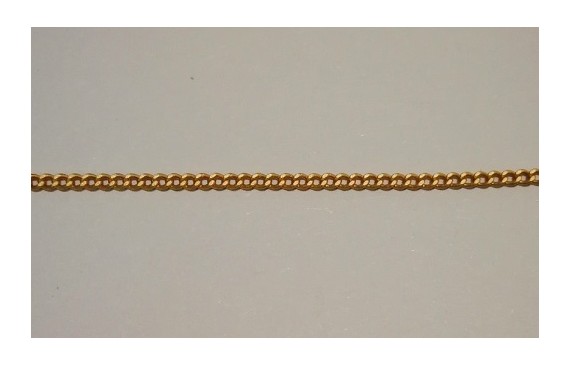 Cadena plana 1mm ancho  Oro Mate