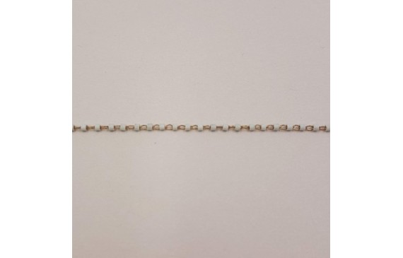 Cadena engarzada Miyuki Delika Blanco DB352