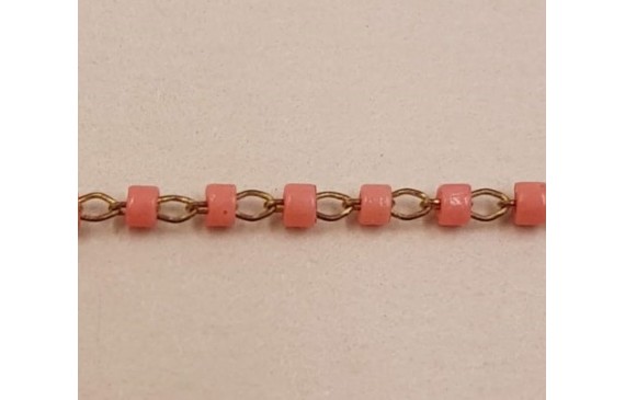 Cadena engarzada Miyuki Delika Rosa DB2114