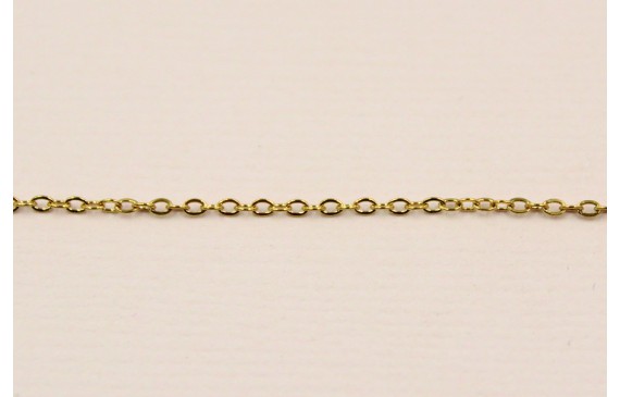 Cadena Acero Inoxidable eslabón de 1mm Oro