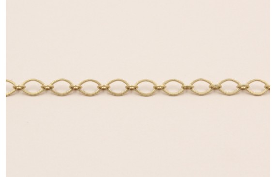 Cadena eslabón de 5*3,6mm Dorado Mate