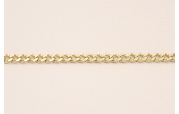 Cadena Eslabón retorcido 5,5*4,5*1mm Oro Mate