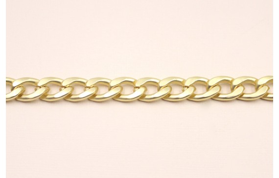 Cadena etrelazada 16,2*11,5*2,3mm Oro Mate