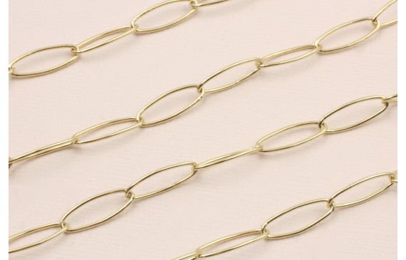 Stainless Steel: Cadena Acero eslabón 18*7mm Oro Stainless Steel: Cadena Acero eslabón 18*7mm Oro