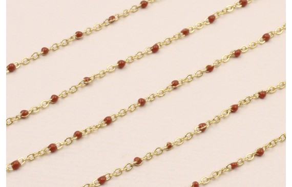 Stainless Steel: Cadena Acero eslabón 1mm Marrón Stainless Steel: Cadena Acero eslabón 1mm Marrón