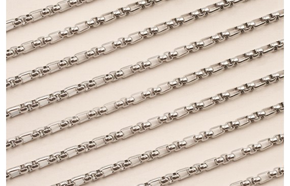 Stain Steel: Cadena Eslabón tubular 3mm diámetro Stain Steel: Cadena Eslabón tubular 3mm diámetro