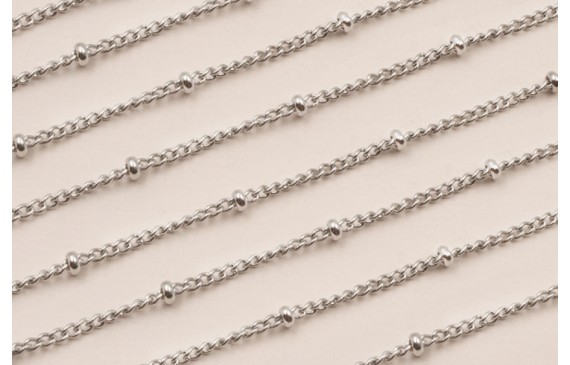 Stain Steel: Cadena Acero 2mm y Bola 3mm Stain Steel: Cadena Acero 2mm y Bola 3mm
