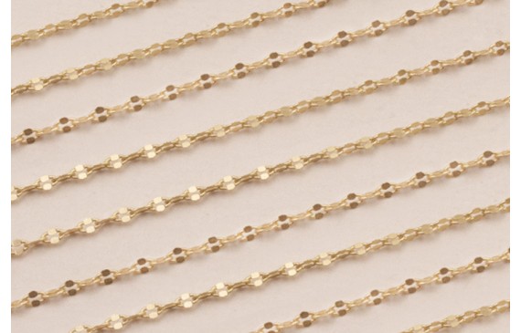 Cadena Micro Ovalo 2,5*1,5mm Dorado Mate Cadena Micro Ovalo 2,5*1,5mm Dorado Mate