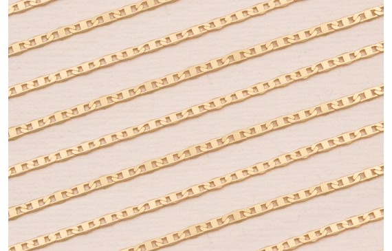 Cadena Ovalos de 4,5*1,5mm Baño Oro Mate