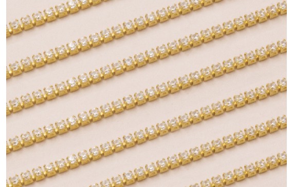 Cadena Micro strass de 1mm crsital