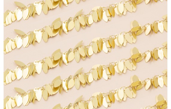 Cadena Ramillates de Ovalos 12*5 mm Oro Mate Cadena Ramillates de Ovalos 12*5 mm Oro Mate