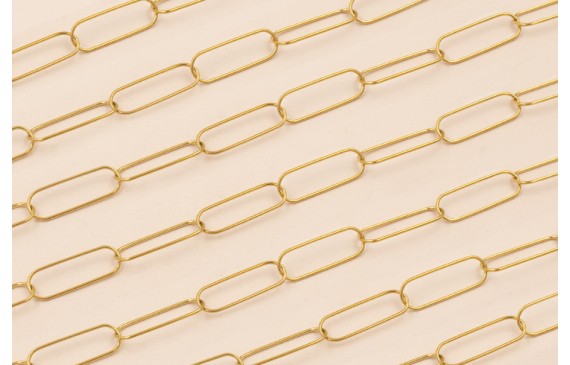 Cadena Acero Inoxidale eslabón 26*8mm Dorado