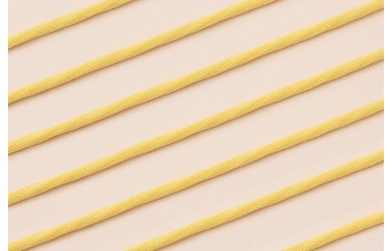 Cordón Elástico 3mm Amarillo pálido