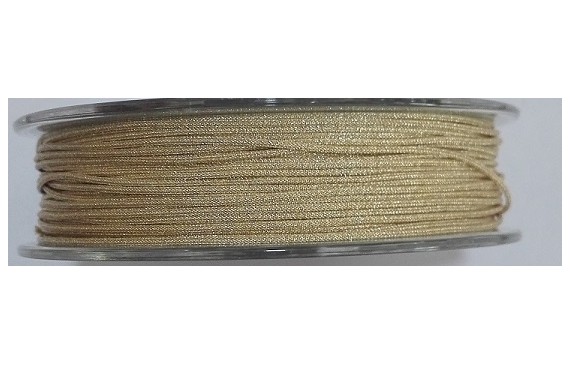 Hilo Macramé metálico dorado pálido 0,85mm Hilo Macramé metálico dorado pálido 0,85mm