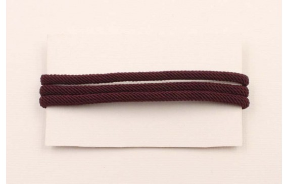 Cordón retorcido 4mm Color Bourdeos