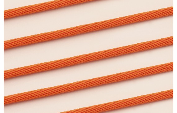 Cordón retorcido trenzado 4mm Color Naranja