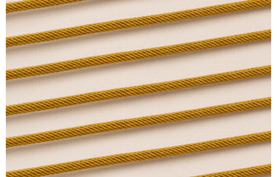 Cordón retorcido trenzado 3mm Mostaza