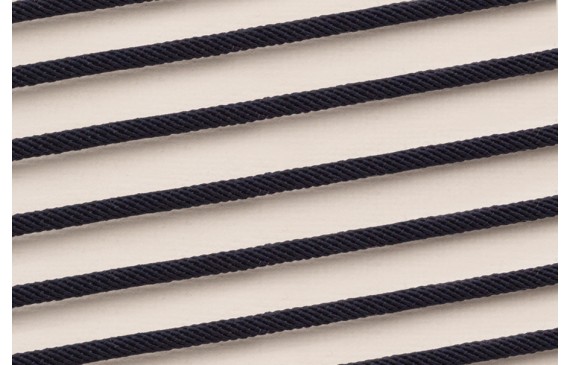 Cordón retorcido trenzado 3mm Azul Oscuro