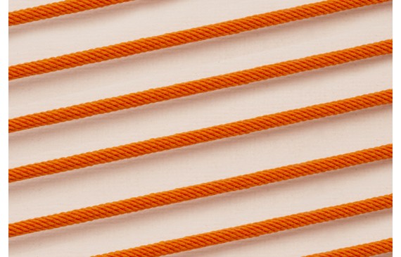 Cordón retorcido trenzado 3mm Naranja