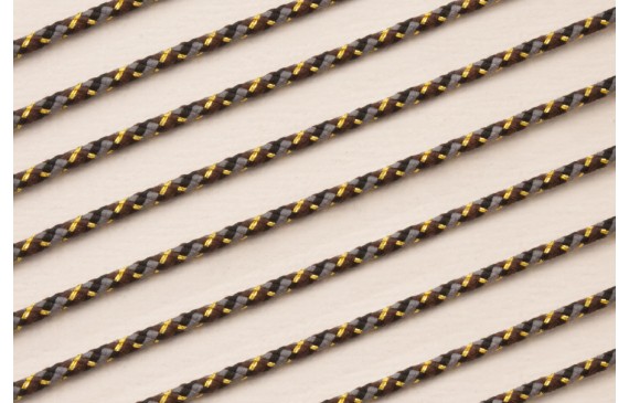 Driza 2mm Hilo Metálico Marrón, Gris y Dorado Driza 2mm Hilo Metálico Marrón, Gris y Dorado