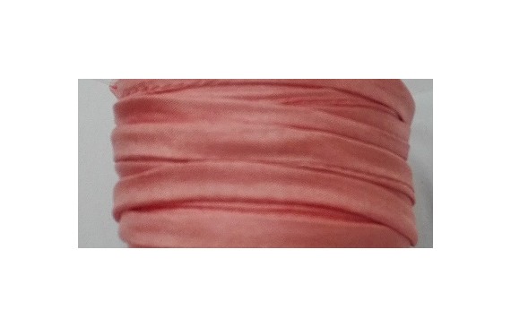 Cinta de seda Natural cosida 5-7mm salmón