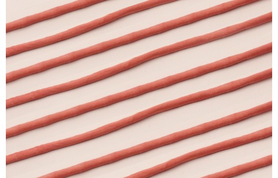 Cordón de SEDA 3mm relleno color Salmón Cordón de SEDA 3mm relleno color Salmón