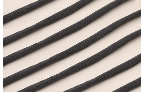 Cordón de SEDA 3mm relleno color Gris Oscuro