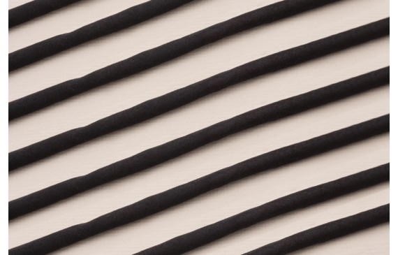 Cordón de SEDA 3mm relleno color Negro