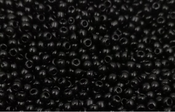 10 gramos de Abalorio cristal Negro