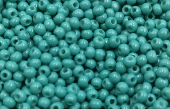 10 gramos de Abalorio cristal verde Turquesa