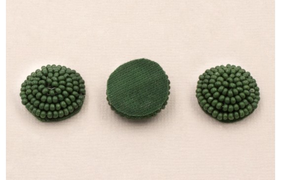 Disco de abalorio de 16mm Verde Disco de abalorio de 16mm Verde