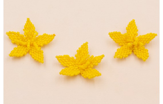 Flor Microtubos de 30mm Amarillo Flor Microtubos de 30mm Amarillo