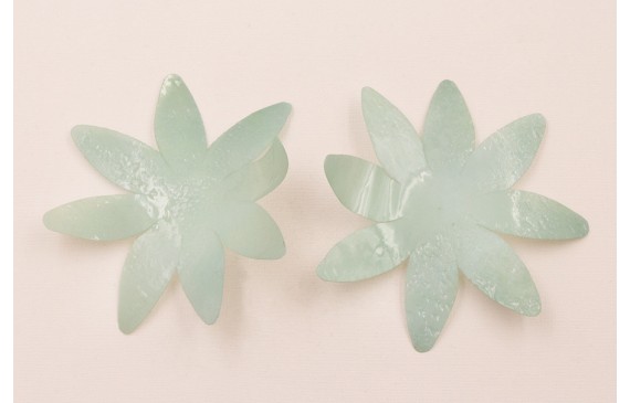 Flor de 90mm verde Rugoso Flor de 90mm verde Rugoso