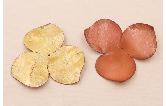 Lentejuela Trebol 3 Hojas de 60 Rosa Vintage y Oro Lentejuela Trebol 3 Hojas de 60 Rosa Vintage y Oro