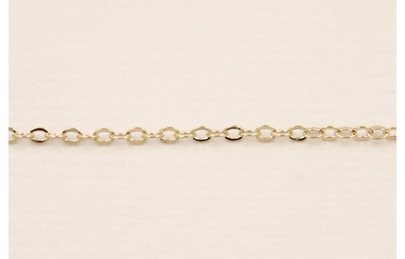 Cadena eslabón 1,5mm Baño Oro 18K-3 micras
