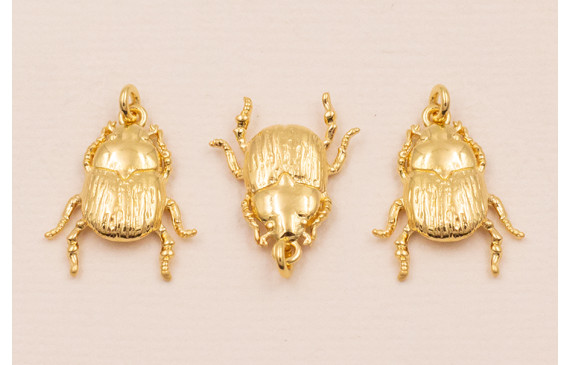 Escarabajo 15*10mm Baño Oro 3M 18K