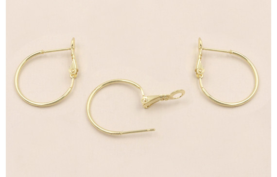 Acero Inox. Aro de 20mm con cierre Oro