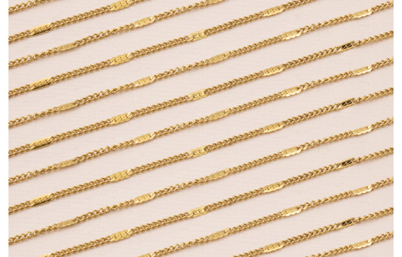 Cadena Acero 1,5mm Baño Oro