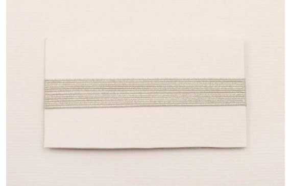 Hilo Macramé metálico plata 0,65mm