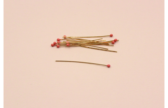 Alfiler cabeza esmaltada 2mm*40mm Rosa Alfiler cabeza esmaltada 2mm*40mm Rosa