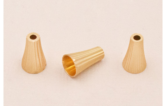 Capuchón 12*7mm estriado Dorado Mate