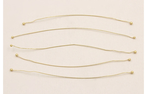 Alfiler dobre cabeza 0,0 * 75mm Dorado