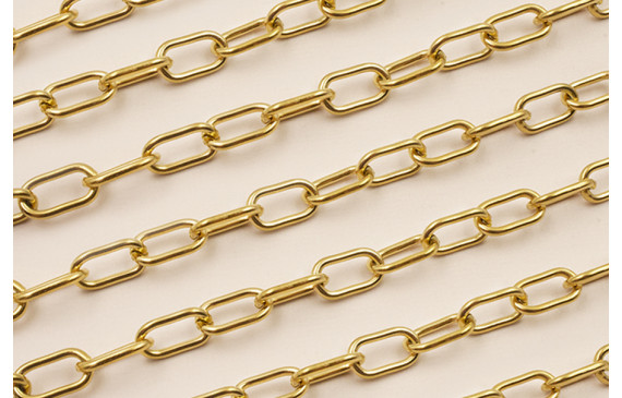 Stain Steel: Cadena acero eslabón 10*6 Oro