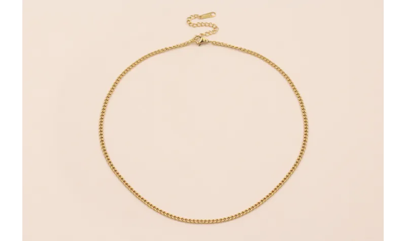 Cadena Completa con cierre 43cms Acero eslabon 3mm