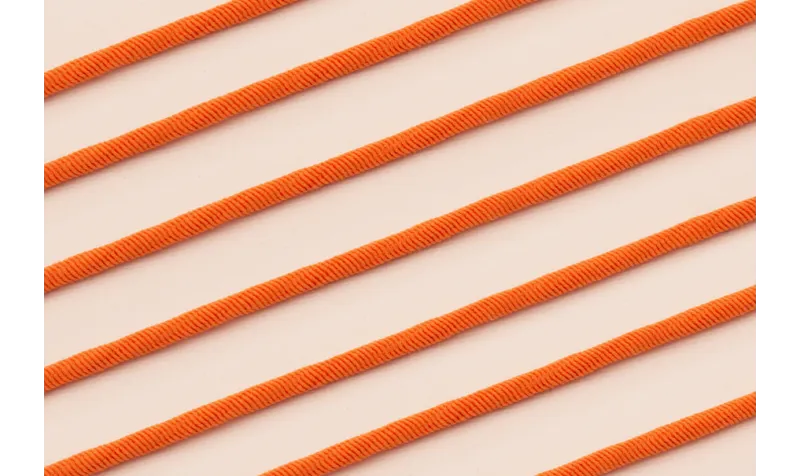 Cordón Elástico 3mm Naranja