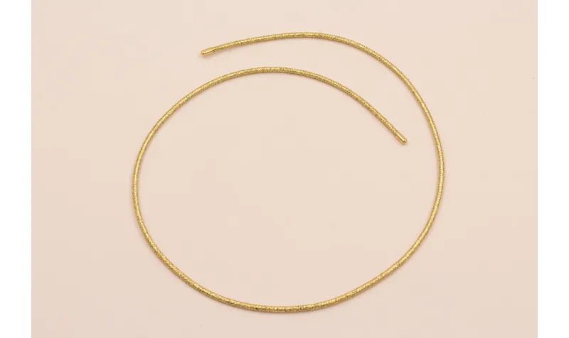 Cordón de 2mm Magnético Dorado 51 cms